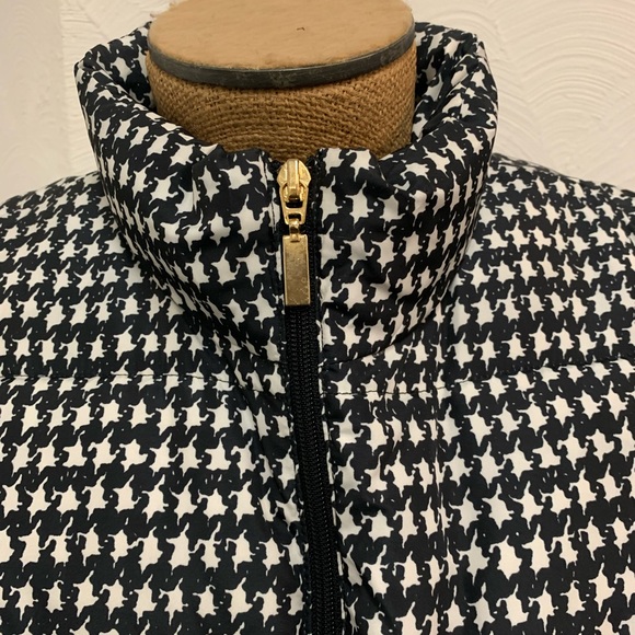 Charter Club houndstooth pattern puffer vest sz M - Picture 3 of 7